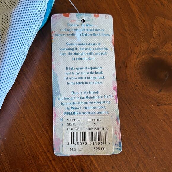 Pipeline Juniors M Blue Board Shorts NWT Beach Summer Surf Quick Dry - Picture 5 of 8